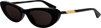 Bottega Veneta Womens Sunglasses Bv1447s Grey Acetate