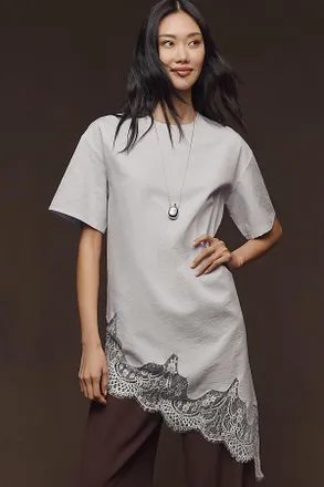 Mare Mare Asymmetric Lace Top