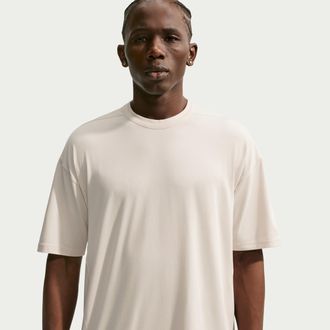 Nike Mens 24.7 ImpossiblySoft Light Dri-FIT Short-Sleeve T-Shirt in Brown | IQ8273-104