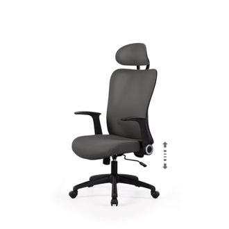 Koketto Home Silla ergonomica de escritorio y oficina en color gris