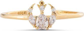 Girls Crew Star Wars Rebel Alliance Insignia Cubic Zirconia Ring in Gold at Nordstrom