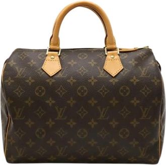 Louis Vuitton Pre-owned Monogram Handbag Speedy 30 - Dames - Vintage Handtas - Bruin - ONE Size - Vintage