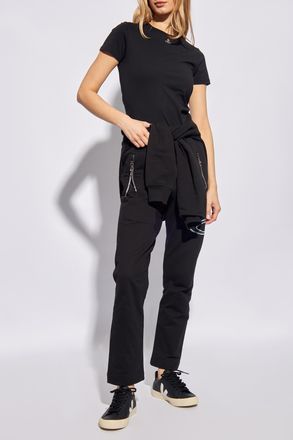 Vivienne Westwood Peru T-shirt With Logo, Womens, Black