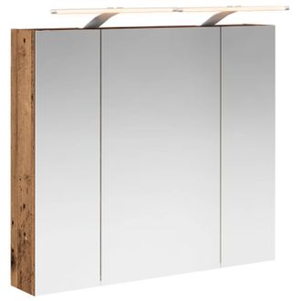 vidaXL Armario Con Espejo De Ba&ntilde;o Madera Vieja 80 X 14.5 X 70 Cm Vidaxl