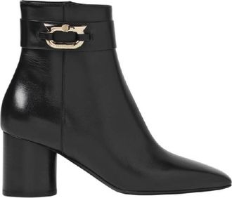 Ferragamo Ferragamo Placida Gancini Ornament Anke Boots, Size 7 C