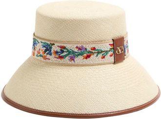 Valentino Garavani Antibes straw bucket hat - Neutrals