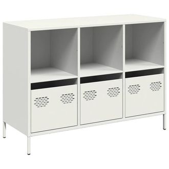 Berkfield Home Sideboard White 101.5x39x73.5 cm Cold-rolled Steel