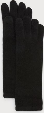 Sofiacashmere Mid-Length Cashmere Jersey Knit Gloves