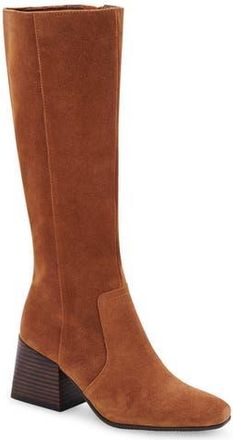 Blondo Tessa Waterproof Knee High Boot in Cognac Suede at Nordstrom Rack, Size 5.5 Regular Calf