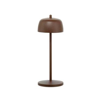 Zafferano L&aacute;mpara de mesa led recargable y regulable zafferano circe corten