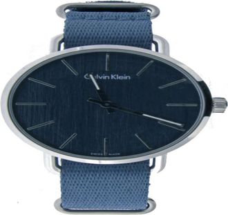 Calvin Klein Blauw Quartz Horloge - Dames - Horloges - Blauw - ONE Size - Accessoires