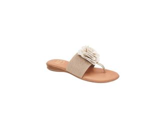 Andr&eacute; Assous Nara Womens Sandals Beige/Platino : 5 M, Textile