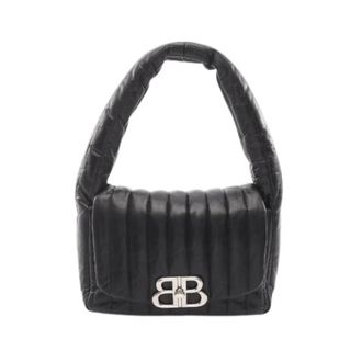 Balenciaga Pre-owned Shoulder Bags, female, Black, Size: ONE SIZE Pre-owned Monaco Leather Shoulder Bag