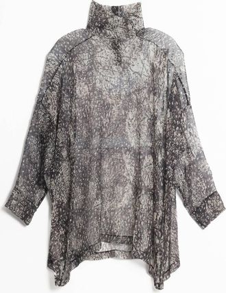 Rick Owens Womens Jumbo Tabard Top In Black/pearl