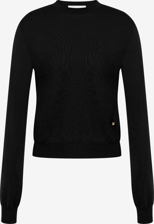 Moschino Pullover in lana e seta Golden M - Nero