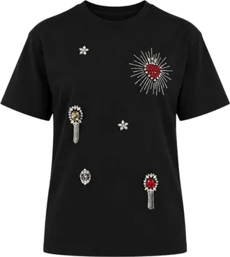 Liu Jo ECS T-shirt Regular Fit - Dames - Tops - Zwart - Maat: L Katoen