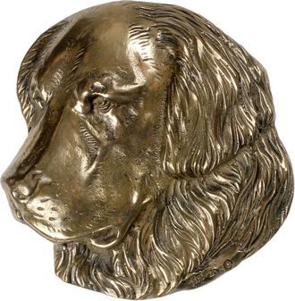 OEM Golden Retriever: Una Placa Conmemorativa Con Un Perro, Un Agradecimiento Personalizado, Un Premio, Un Diploma Con Dedicatoria De La Marca Art-dog