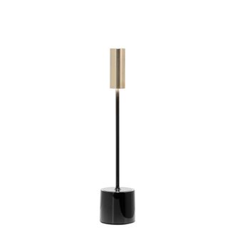 Zafferano l&aacute;mpara de mesa led negro lat&oacute;n