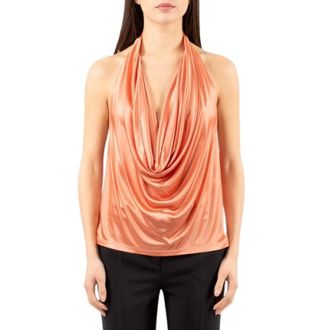 Elisabetta Franchi Dames, Tops, Oranje, Maat: XS Viscose