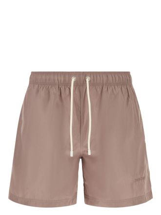 Palm Angels logo-embroidered swim shorts - men - Polyester/Polyester - M - Pink