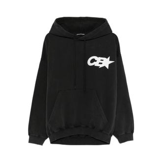 Cole Buxton Hoodies & sweatvesten, Heren, Zwart, S, Katoen, CB Star Racing Hoodie