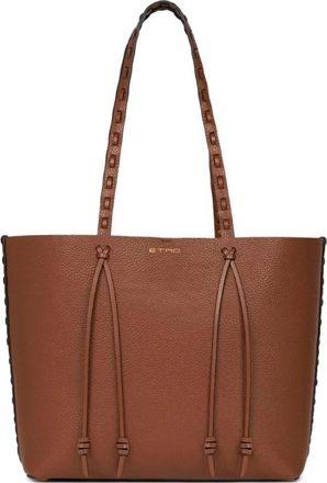 Etro Shopping Essential M - Dames - Shoppers - Bruin - ONE Size - Leer - Tassen