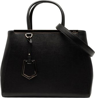 Fendi Borsa a tracolla 2Jours media in pelle 2000-2010 - Nero