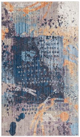 Safavieh Alfombra poli&eacute;ster blu/multicolore 122 x 183 cm