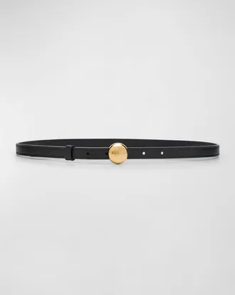 Loewe Smooth Leather Skinny Belt