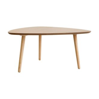 Kenay Home Mesa de centro efecto madera natural 85 x 40 cm