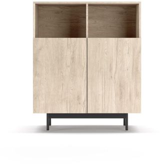 HERDASA Mueble Aparador En Melamina, Colecci&oacute;n Printed (602-2), Con 2 Puertas, En Roble