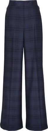 Akris Pantaloni a quadri - Blu