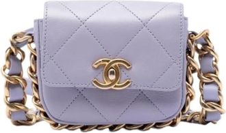 Chanel Pre-owned Vintage Mini Crossbody Trapuntata - - Pre-owned - Donna - Viola - ONE SIZE
