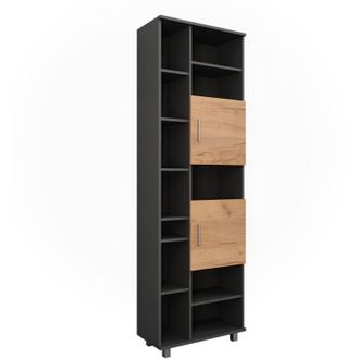 Vicco Armario Alto Ilias, Antracita/roble Dorado, 60.2 X 190 Cm, Vicco