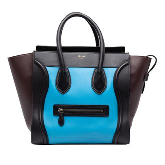 Celine Pre-owned Celine Micro Tricolor Leather Luggage Tote Ladies ILO2YVN3HYHOQPYH