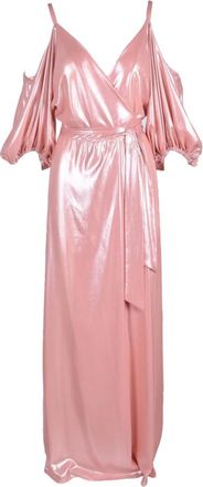 Access Fashion Access Fashion, Kleedjes, Dames, Roze, L, Polyester, Jurk met lange pofmouwen