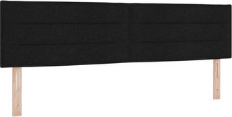 vidaXL Headboard Other with Headboard Black 180 cm Fabric vidaXL