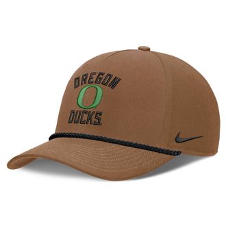 Nike Oregon 2026 Military Appreciation Rope Rise Nike Mens College Adjustable Hat in Brown | NC962EAUON-7AL