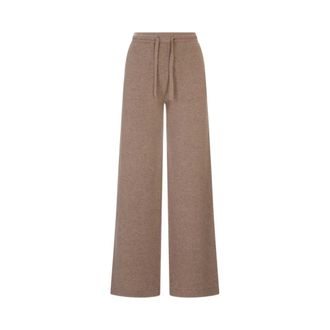 Max Mara Wide Trousers, female, Brown, Size: M SmmPietra Knit Trousers
