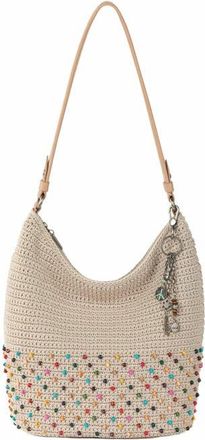 The Sak Sequoia Hobo Leather Bag in Ecru Multi Beads at Nordstrom