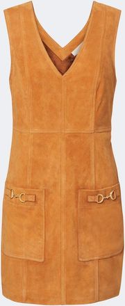 Ulla Johnson Vestido corto Sloane de ante