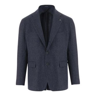 Tagliatore Giacca in Lana e Cashmere - - Jackets - Uomo - Blu - M