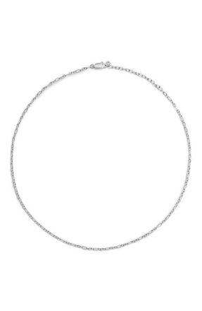 Monica Vinader Textured Link Chain Necklace in Sterling Silver at Nordstrom