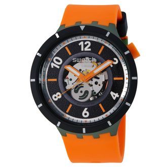 Swatch Power Of Nature Fall-Iage Quartz Black Dial Mens Watch SB03G107
