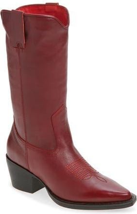 Steve Madden Anslee Western Boot in Red Leather at Nordstrom Rack, Size 8.5
