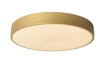 Lucide L&aacute;mpara de techo de acr&iacute;lico con 1 led integrado, oro mate / lat&oacute;n