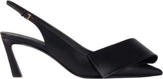 Givenchy Twisted Ribbon Slingbacks Pumps - Dames - Pumps - Zwart - 37 1/2 EU - Leer - Schoenen