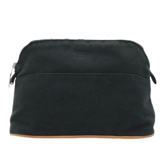 Hermès Pre-owned Clutches, female, Black, Size: ONE SIZE Pre-owned Canvas Clutch