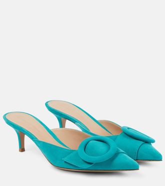 Gianvito Rossi Mules Portofino 55 in suede