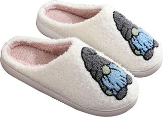 Generic Christmas Slippers For Women, Winter Warm Unisex Elk House Shoes Mens, Fluffy Plush Slipper Cute Pumpkin Slippers Soft Plush Fluffy Cartoon Home Slide